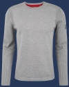 Herren Pullover 020, KoNitJb, Silvergrey